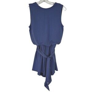 Balera Slate Blue Strappy Back Jersey Romper Dance Costume Size Small Adult